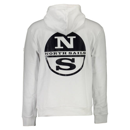 North Sails White Cotton Men's Sweatshirt North Sails
