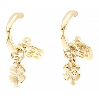 ORECCHINI UNO DE 50 MOD. UD_PEN0644ORO0000U DESIGNER FASHION JEWELLERY