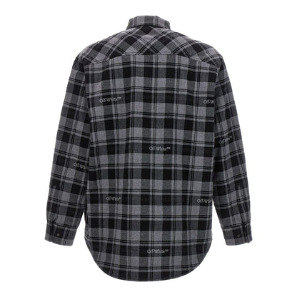 Off-White Gray Cotton Shell Jacket