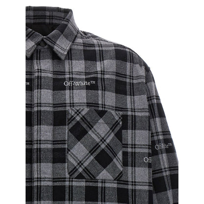Off-White Gray Cotton Shell Jacket