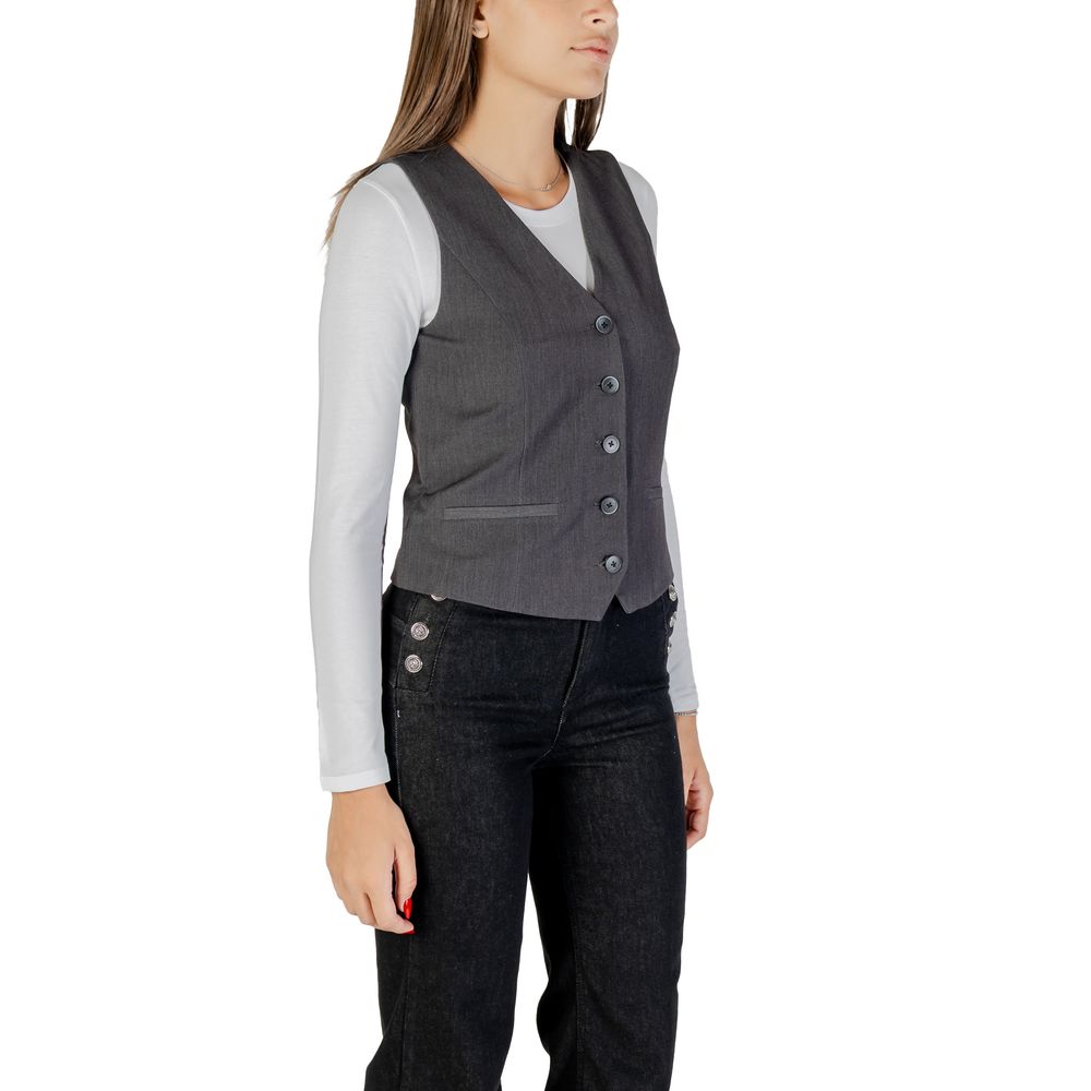 Only Gray Polyester Waistcoat 1728,34 | XXS,71956299936,Clothing,Gray,IT36|XXS,New with tags,Only,Suits & Blazers - Clothing,Waistcoats - Suits & Blazers - Clothing,Women