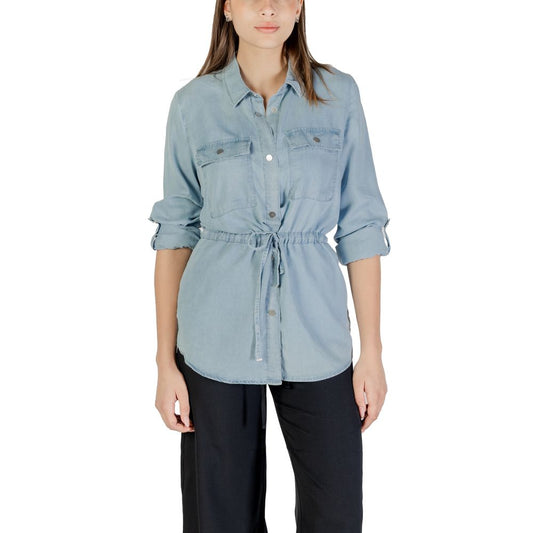 Only Light Blue Tencel Blouse Only