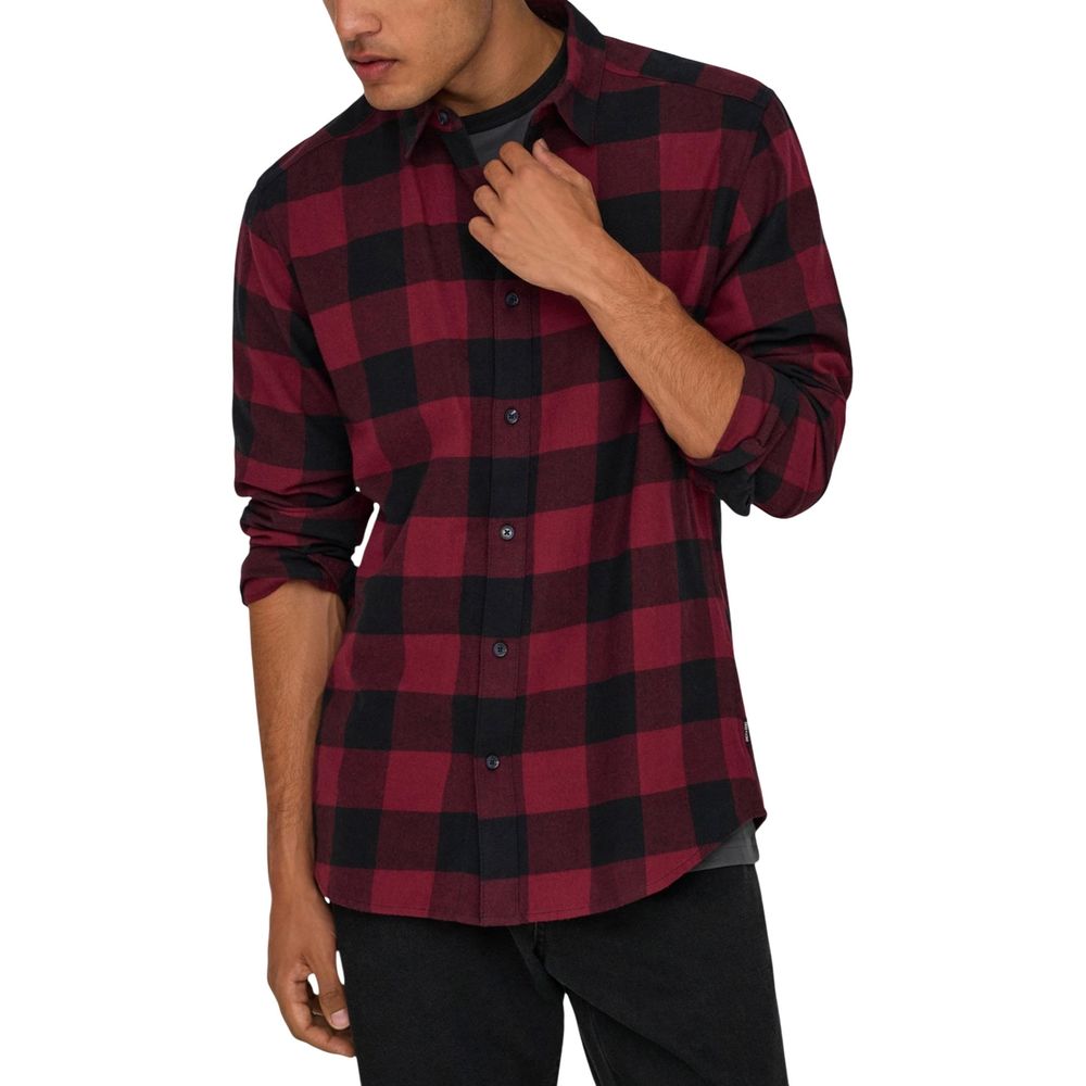 Only & Sons Multicolor Cotton Pattern Shirt 1728,71956299936,Clothing,IT42 | XS,IT52 | XL,IT54 | XXL,Men,Multicolor,New with tags,Only & Sons,Pattern - Shirts - Clothing,Shirts - Clothing,Shortsleeve - Shirts - Clothing