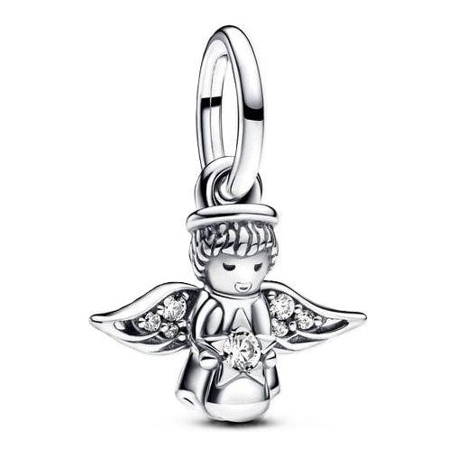 PANDORA CHARMS Mod. SPARKLING ANGEL DANGLE DESIGNER FASHION JEWELLERY