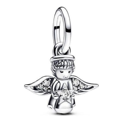 PANDORA CHARMS Mod. SPARKLING ANGEL DANGLE DESIGNER FASHION JEWELLERY