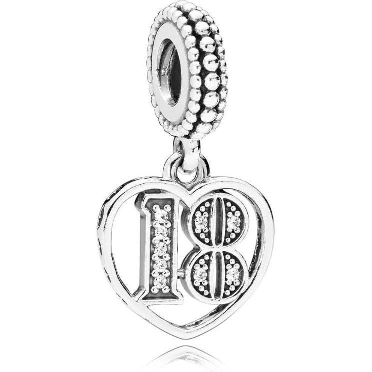 PANDORA JEWELRY Mod. 18TH CELEBRATION DANGLE CHARM