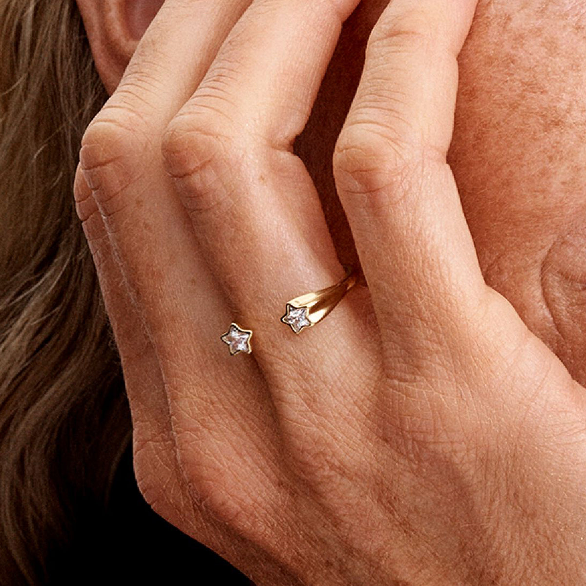PANDORA JEWELRY Mod. SHOOTING STAR OPEN RING