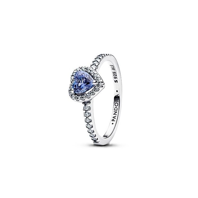 PANDORA JEWELRY Mod. SPARKLING BLUE ELEVATED HEART