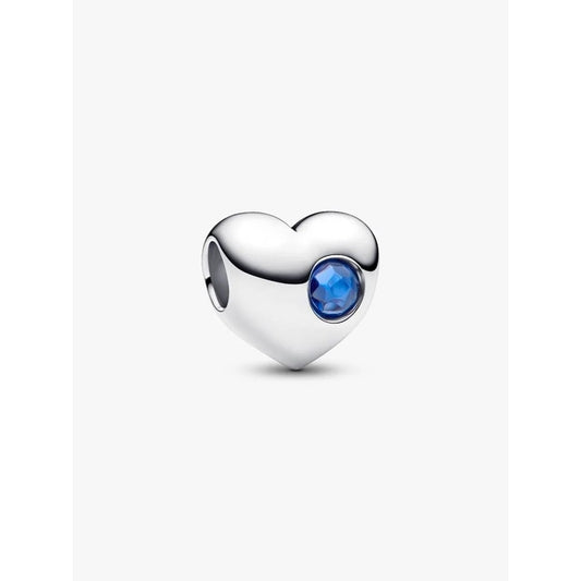 PANDORA Mod. ENGRAVABLE BLUE STONE HEART CHARM