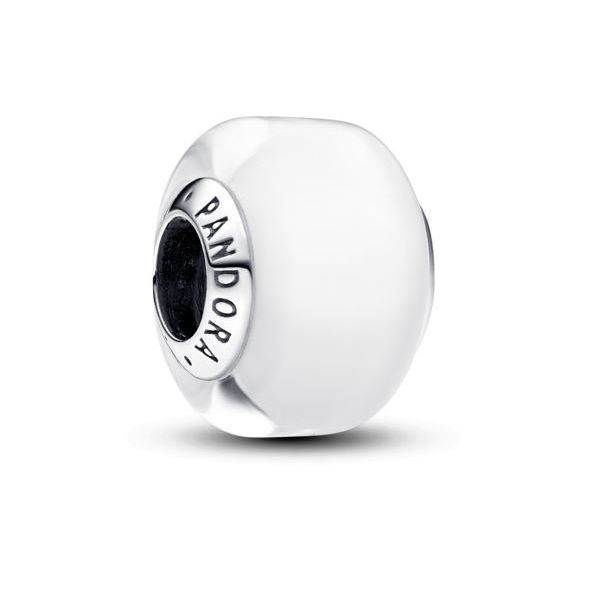 PANDORA Mod. WHITE MINI MURANO GLASS CHARM