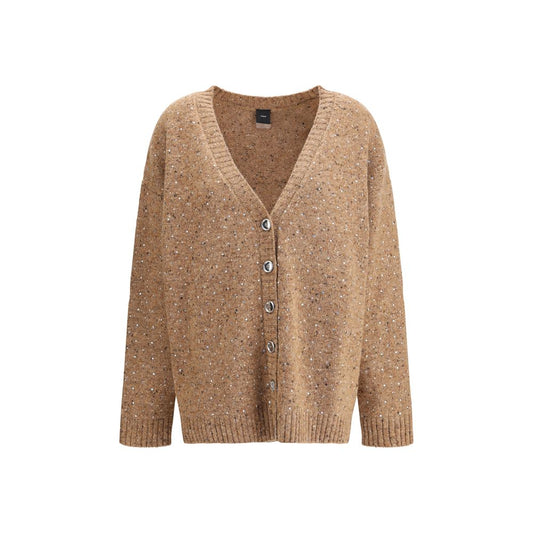 PINKO Beige Wool Cardigan PINKO