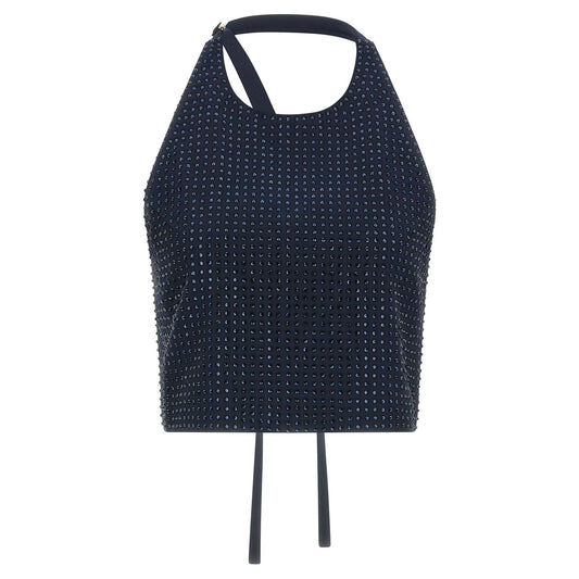PINKO Blue Polyester Tank Tops