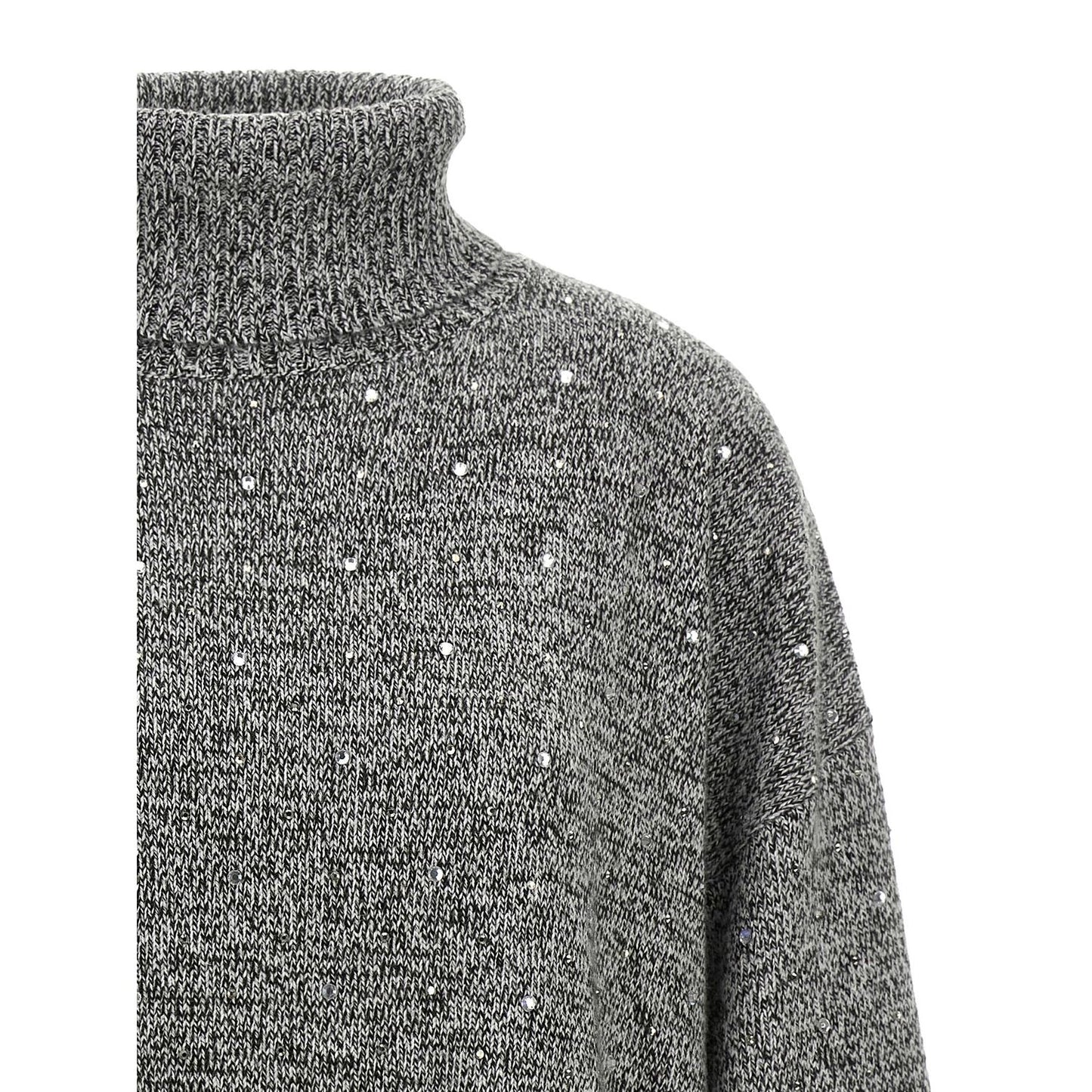 PINKO Gray Polyester Cardigan
