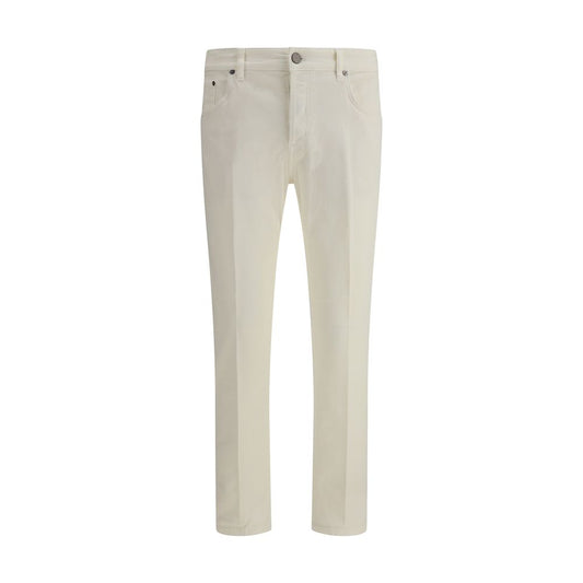 PT Torino Cream Cotton Slim Fit Jeans PT Torino