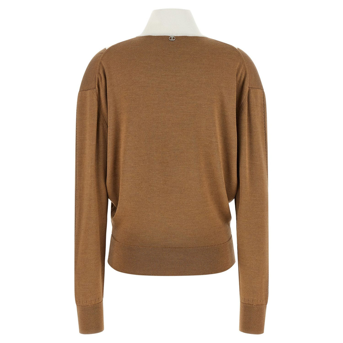 Paco Rabanne Beige Virgin Wool Cardigan