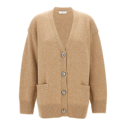 Paco Rabanne Beige Wool Cardigan