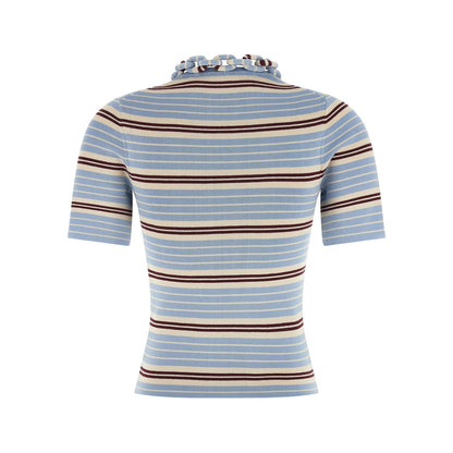 Paco Rabanne Blue Textile T-Shirt