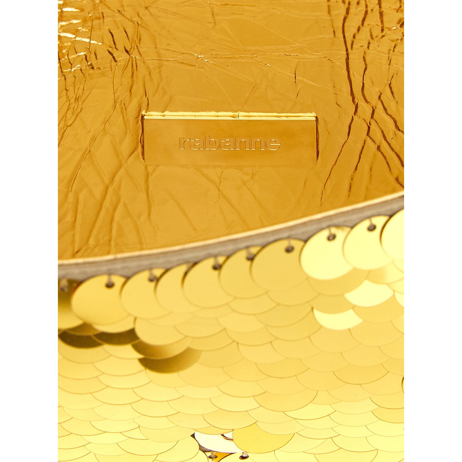 Paco Rabanne Gold Polyester Shoulder Bag