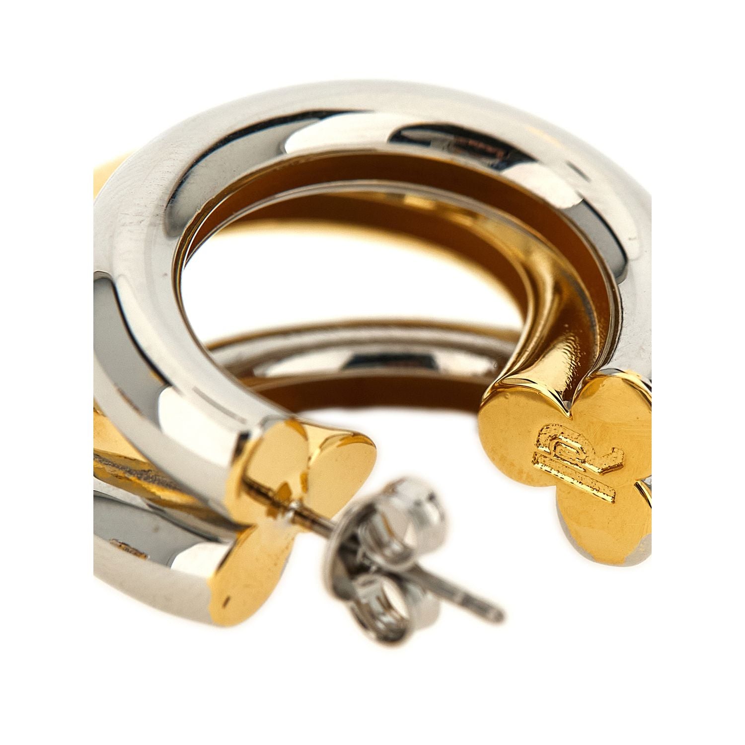 Paco Rabanne Multicolor Brass Earrings