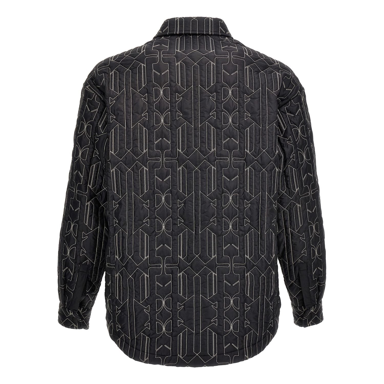 Palm Angels Gray Polyamide Shell Jacket