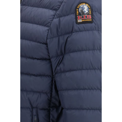 Parajumpers Blue Fabric Shell Jacket 1728,72470364320,Blue,Clothing,Jackets & Coats - Clothing,L,M,Men,New with tags,Parajumpers,Shell Jackets - Jackets & Coats - Clothing,XL,XXL