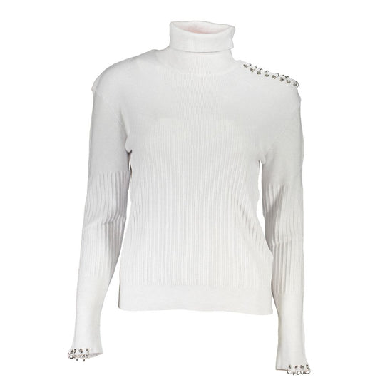 Patrizia Pepe Gray Cotton Turtleneck Patrizia Pepe