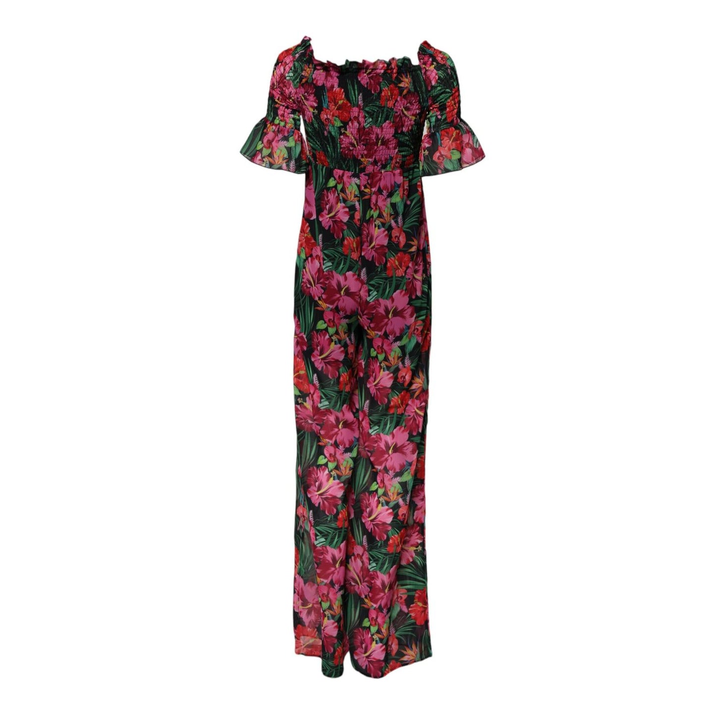 Patrizia Pepe Multicolor Floral Print Overall Jumpsuit Dress Patrizia Pepe