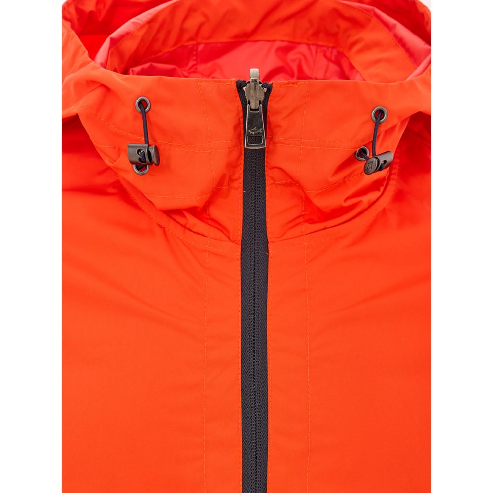 Paul & Shark Orange Polyester Shell Jacket