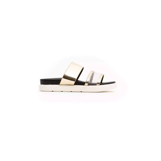 Péché Originel Gold Polyethylene Women Sandal 1728,67345744032,EU36/US6,EU37/US7,Flat - Sandals - Shoes,Gold,New with tags,Péché Originel,Sandals - Shoes,Shoes,Women