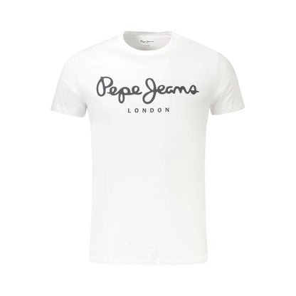 Pepe Jeans White Cotton Men TShirt