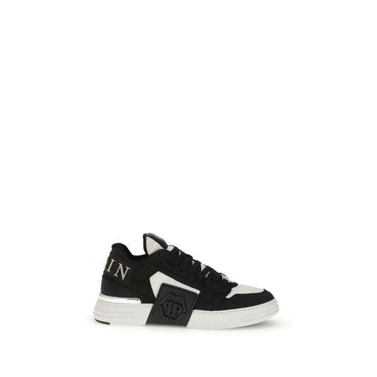 Philipp Plein Black Calf Leather Bos Taurus Low Top Sneakers Philipp Plein