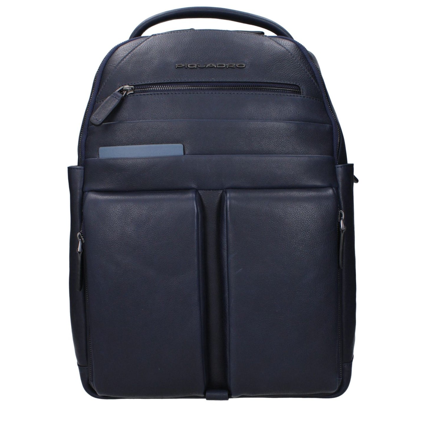 Piquadro Blue Leather Backpack