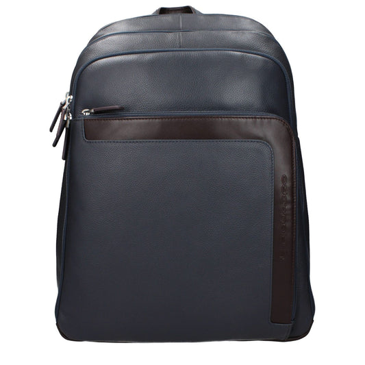 Piquadro Gray Leather Backpack