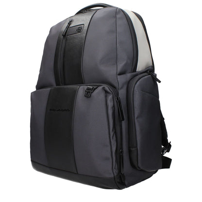 Piquadro Gray Nylon Backpack 1728,75667636384,Backpacks - Bags,Bags,Gray,Men,New with tags,Piquadro