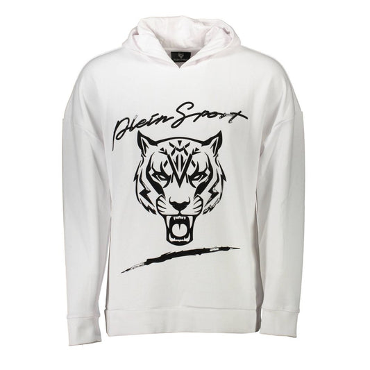 Plein Sport Bianco Cotton Men's Sweatshirt Plein Sport