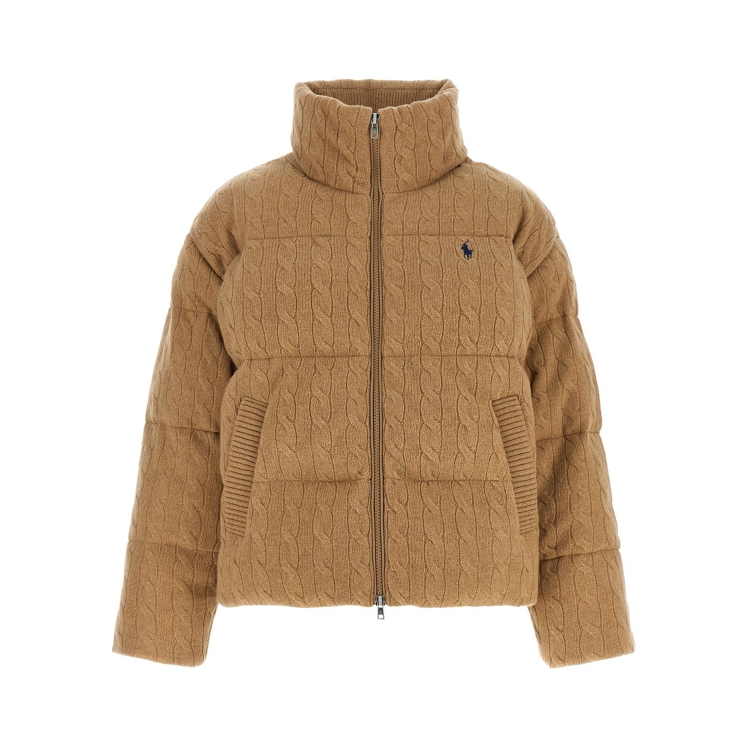 Polo Ralph Lauren Beige Wool Full-Length Jacket