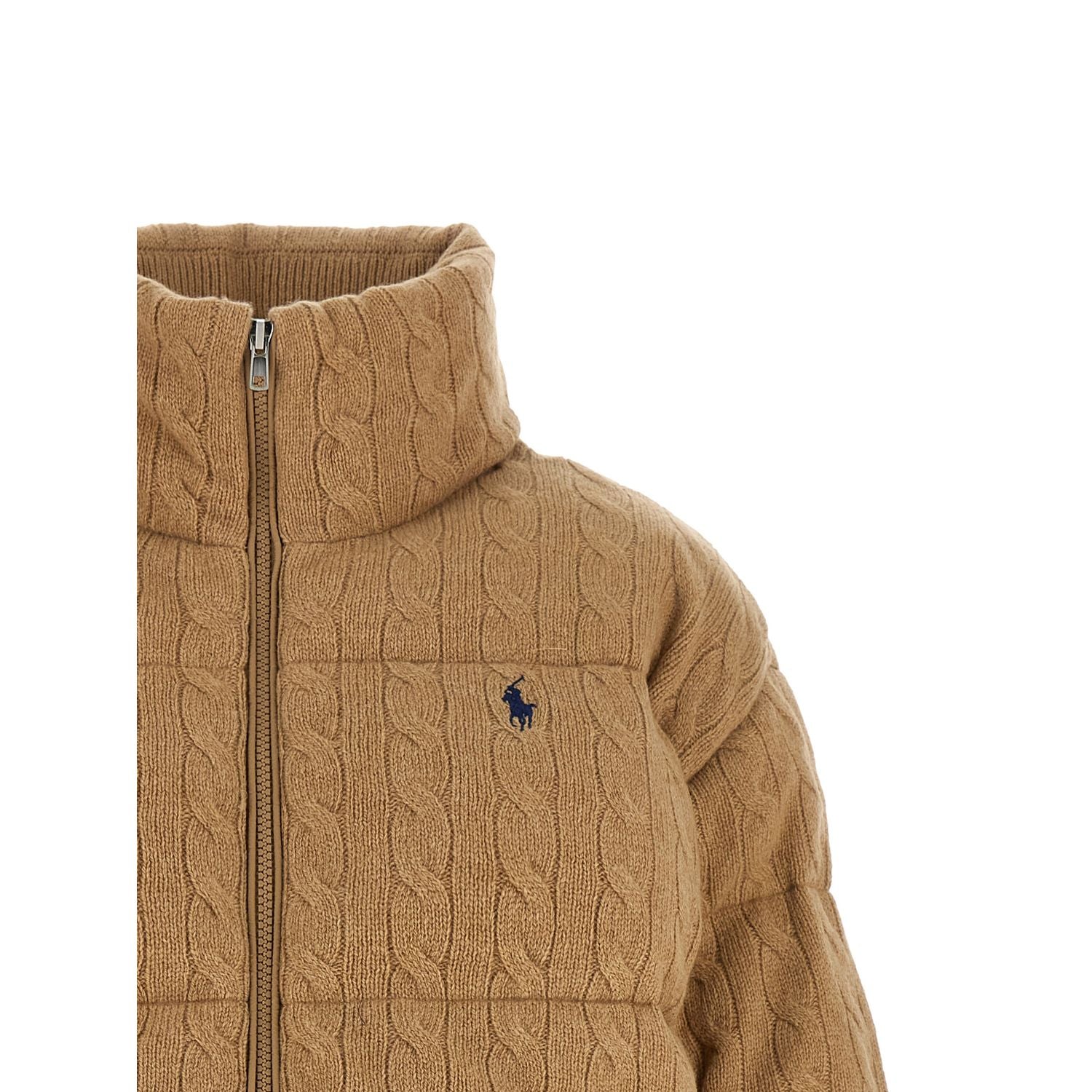 Polo Ralph Lauren Beige Wool Full-Length Jacket