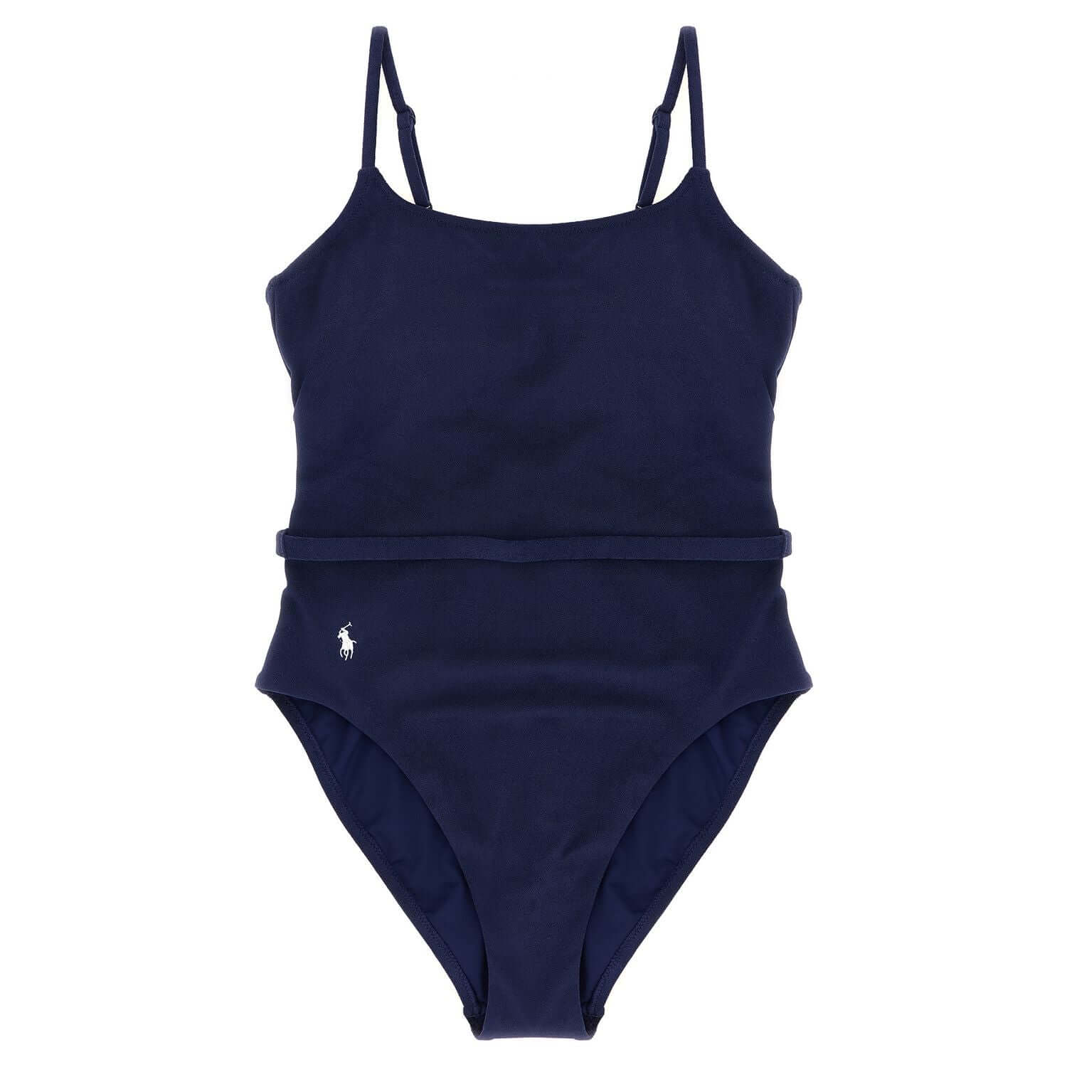 Polo Ralph Lauren Blue Polyester One-Piece Swimsuit