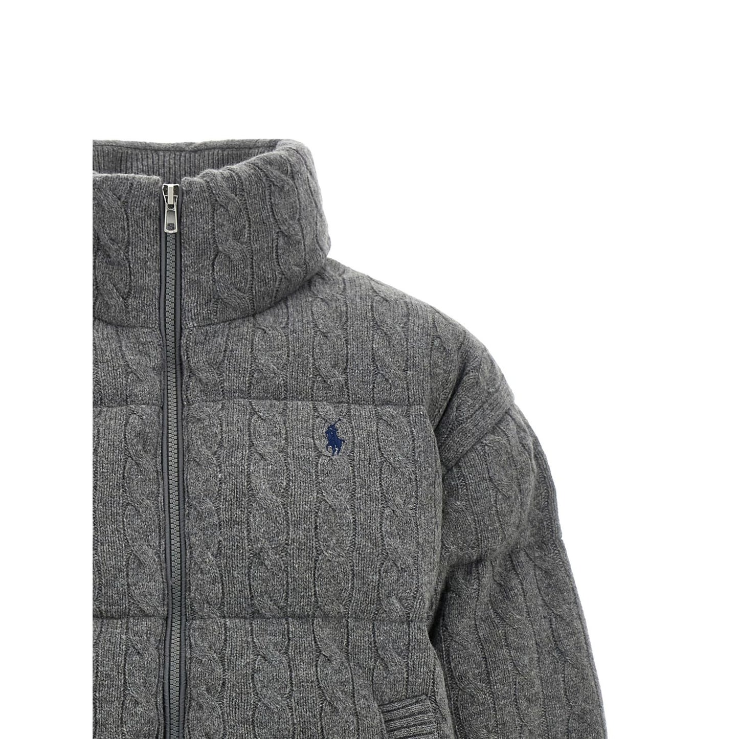 Polo Ralph Lauren Gray Wool Full-Length Jacket