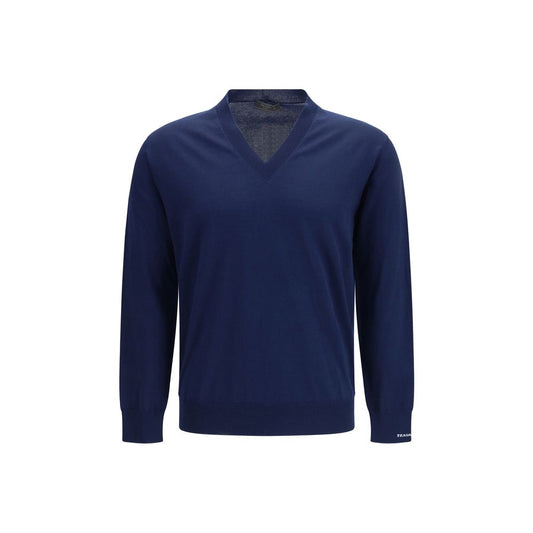 Prada Blue Cotton Sweatshirt 1728,72470364320,Blue,Clothing,IT50 | L,IT52 | XL,Men,New with tags,Prada,Sweaters - Clothing,Sweatshirts - Sweaters - Clothing