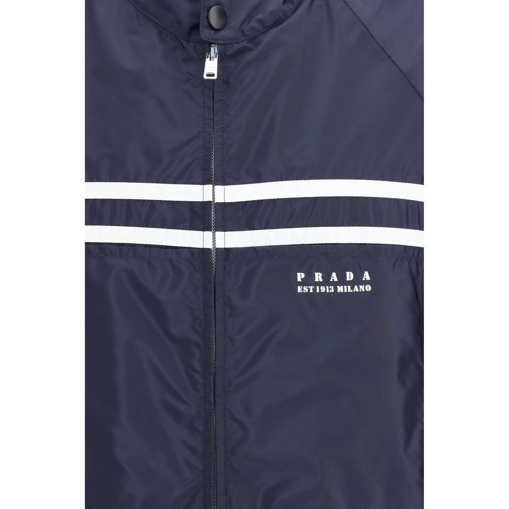 Prada Blue Nylon Shell Jacket 1728,72470364320,Blue,Clothing,Jackets & Coats - Clothing,L,M,Men,New with tags,Prada,Shell Jackets - Jackets & Coats - Clothing,XL