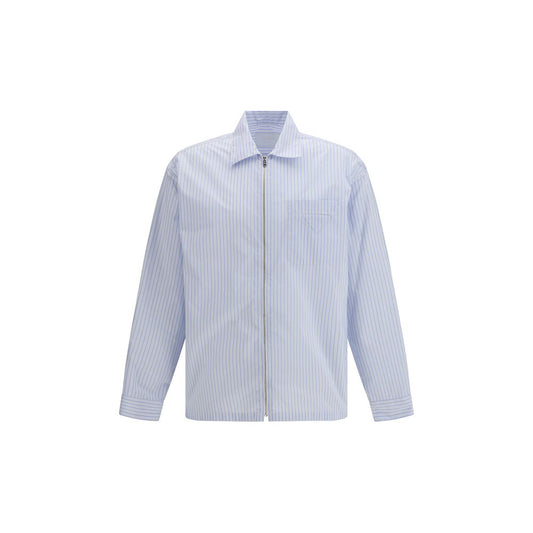 Prada Blue Polyamide Pattern Shirt 1728,72470364320,Blue,Clothing,L,M,Men,New with tags,Pattern - Shirts - Clothing,Prada,S,Shirts - Clothing