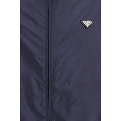 Prada Blue Recycled Polyamide Shell Jacket 1728,72470364320,Blue,Clothing,Jackets & Coats - Clothing,L,M,Men,New with tags,Prada,S,Shell Jackets - Jackets & Coats - Clothing,XL