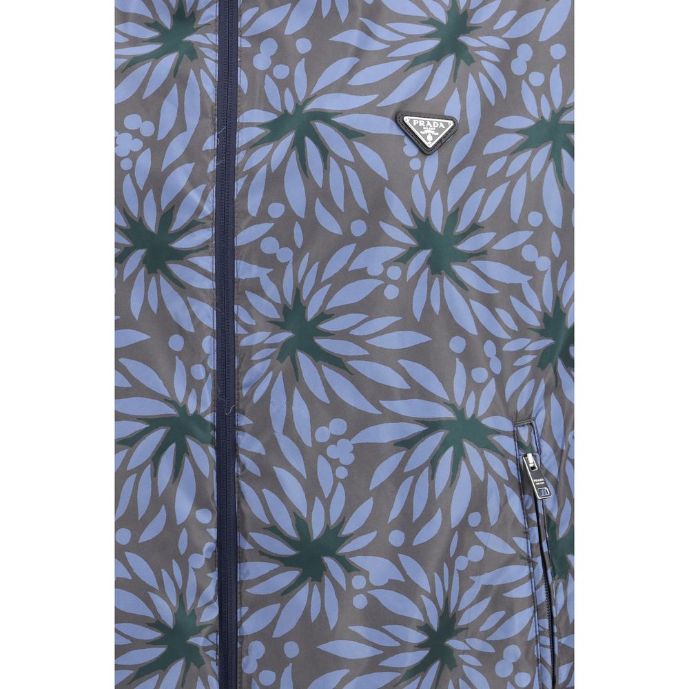 Prada Blue Recycled Polyamide Shell Jacket 1728,72470364320,Blue,Clothing,Jackets & Coats - Clothing,L,M,Men,New with tags,Prada,S,Shell Jackets - Jackets & Coats - Clothing,XL
