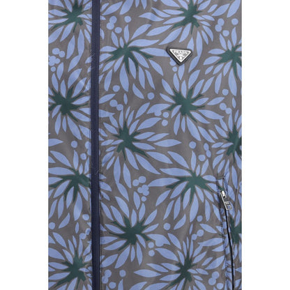 Prada Blue Recycled Polyamide Shell Jacket 1728,72470364320,Blue,Clothing,Jackets & Coats - Clothing,L,M,Men,New with tags,Prada,S,Shell Jackets - Jackets & Coats - Clothing,XL
