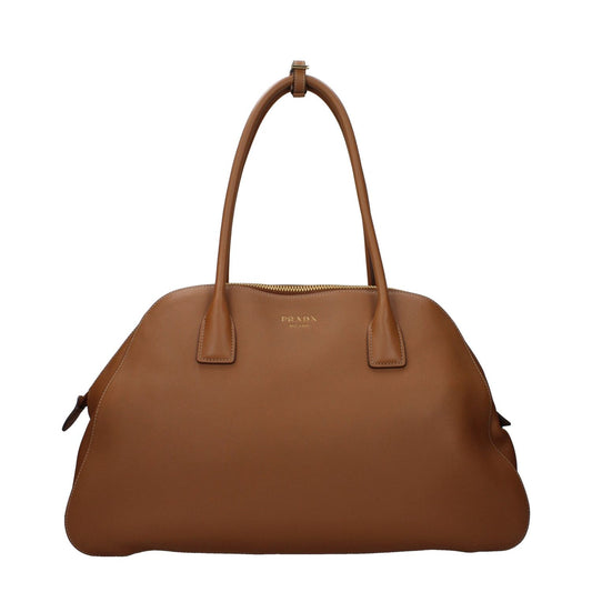 Prada Brown Leather Shoulder Bag 1728,75667636384,Bags,Brown,New with tags,Prada,Shoulder Bags - Bags,Women