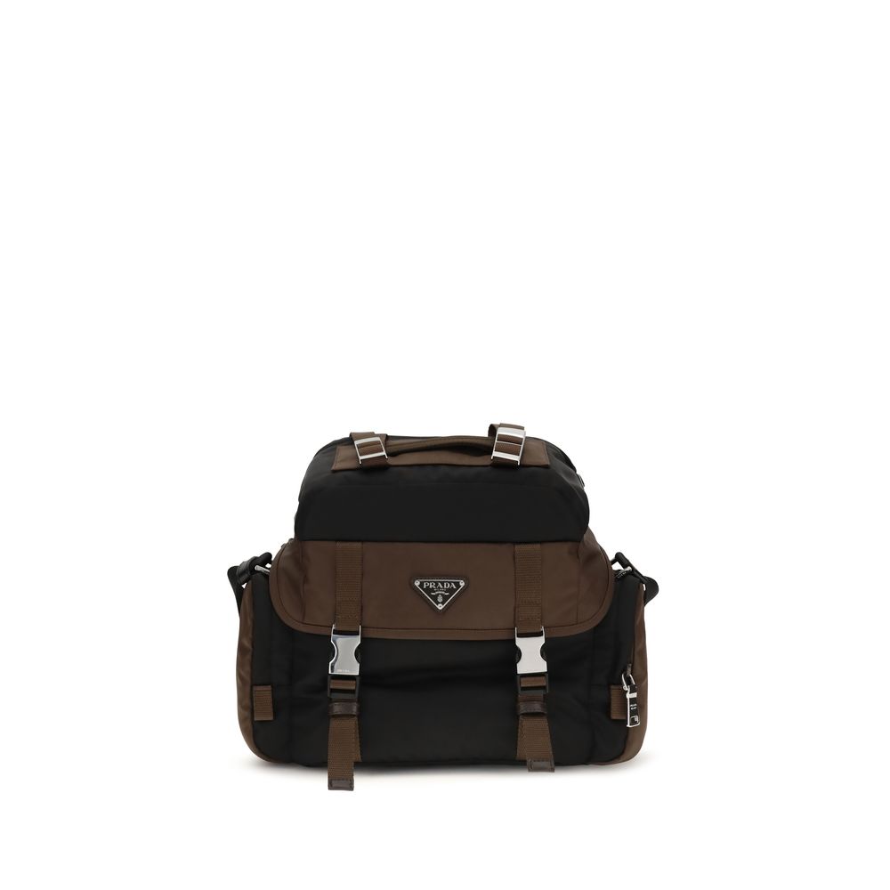 Prada Brown Recycled Polyamide Shoulder Bag 1728,72470364320,Bags,Brown,New with tags,Prada,Shoulder Bags - Bags,Women