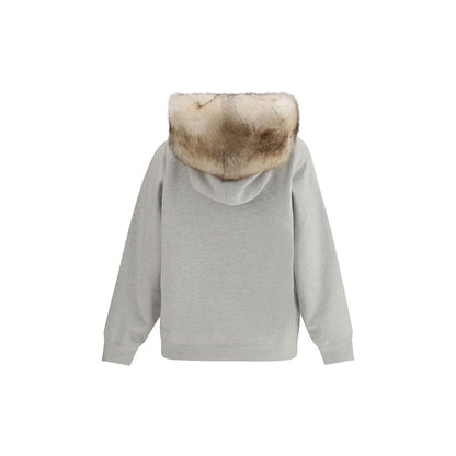 Prada Gray Cotton Sweatshirt
