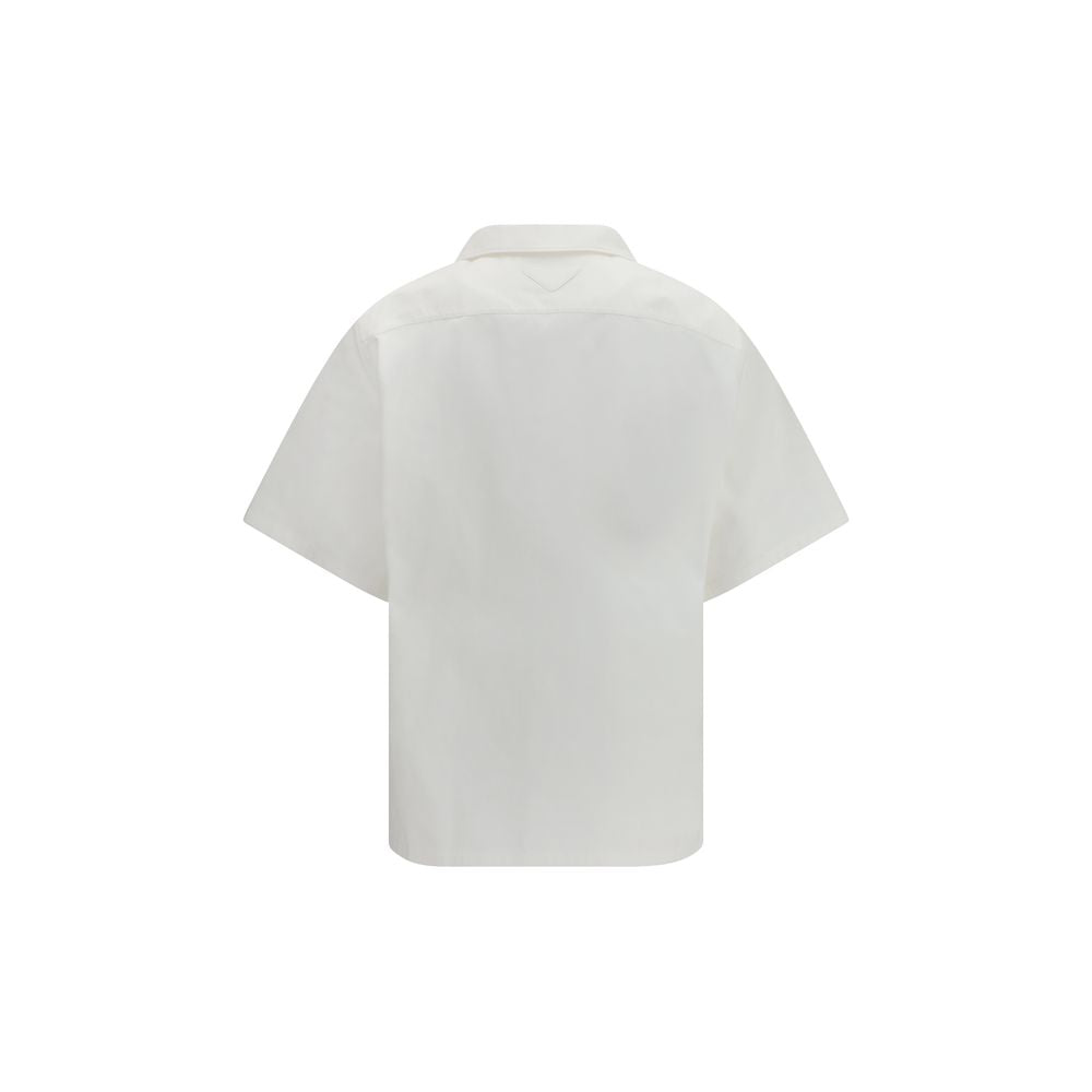 Prada White Cotton Pattern Shirt 1728,72470364320,Clothing,M,Men,New with tags,Pattern - Shirts - Clothing,Prada,Shirts - Clothing,White,XL