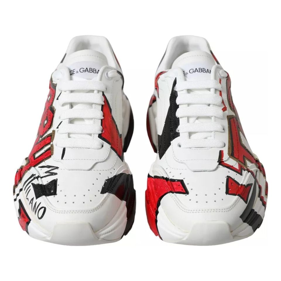 White Daymaster Hand Painted Sneakers Shoes